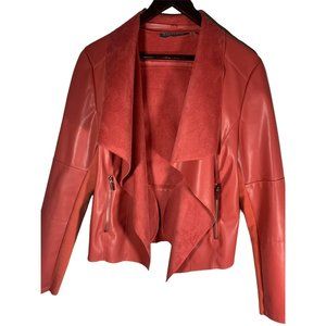 Bagatelle Chic, Boho, Casual M Pink Jacket Soft Faux Leather Beautiful Fit